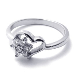 Anel De Diamante E Titânio