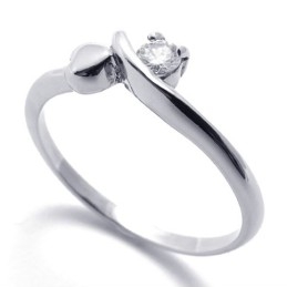 Anel De Diamante E Titânio