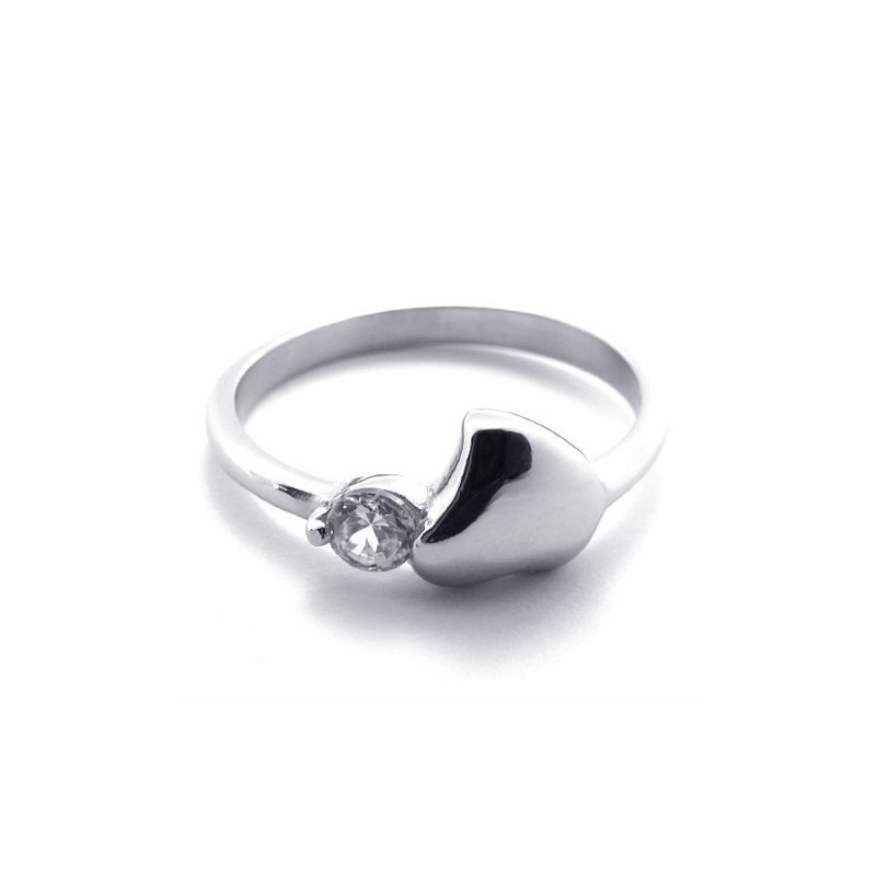 Anel De Titânio Com Diamante Para Mulheres Anel De Titânio Com Diamante Para Mulheres