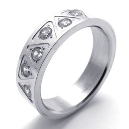 Anel De Diamante E Titânio