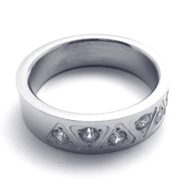 Anel De Diamante E Titânio