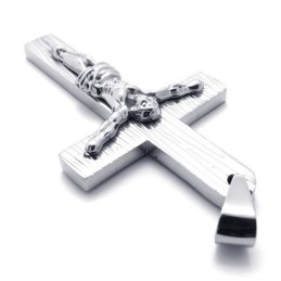 Pingente De Cruz De Titânio Jesus