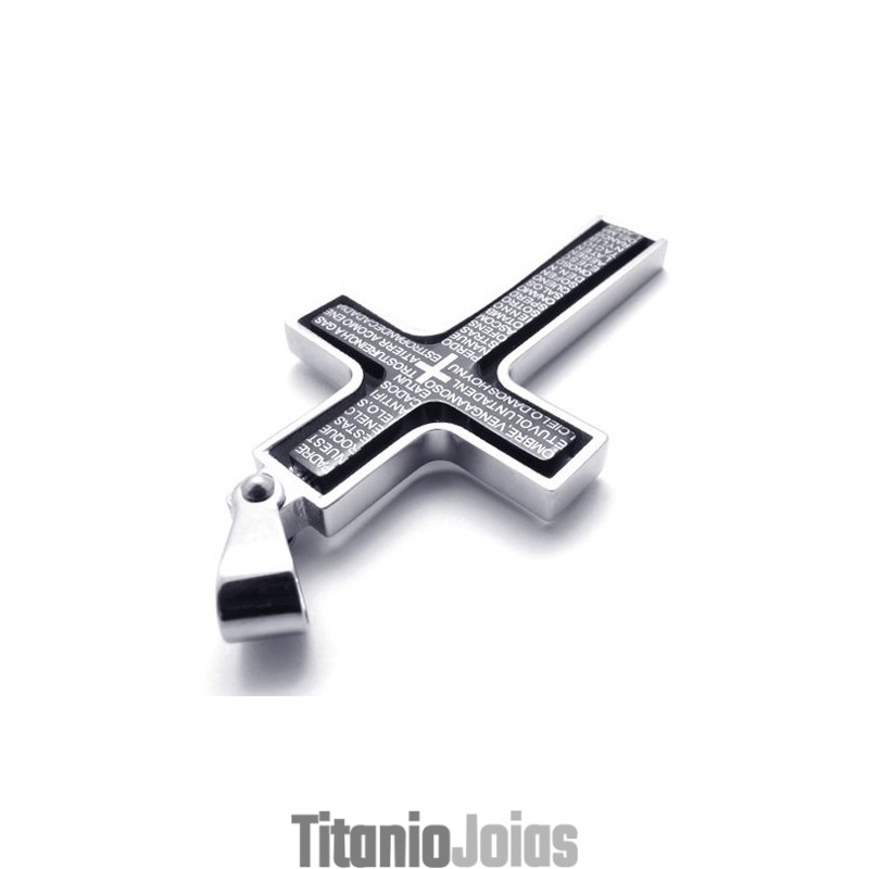 Pingente De Cruz De Titânio Preto Pingente De Cruz De Titânio Preto