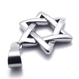 Pingente De Titânio Com Hexagrama Da Sorte