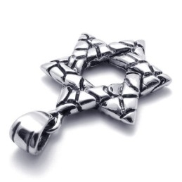 Pingente De Titânio Com Hexagrama Da Sorte