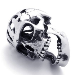 Pingente De Caveira De Titânio