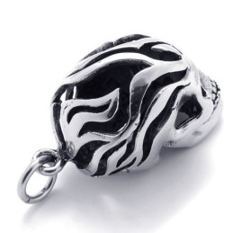 Pingente De Caveira De Titânio