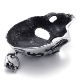Pingente De Titânio Com Máscara De Caveira