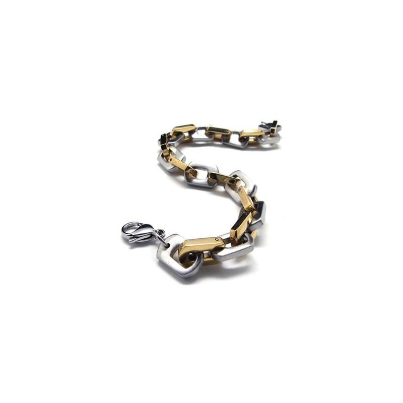 Pulseira Masculina De Titânio Puro E Dourado Pulseira Masculina De Titânio Puro E Dourado