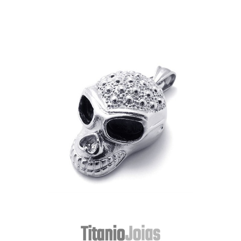 Pingente De Titânio Com Máscara De Caveira Pingente De Titânio Com Máscara De Caveira