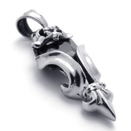 Pingente De Titânio Com Diamante Negro