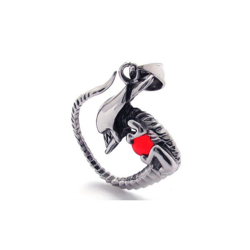 Pingente De Titânio Com Diamante Vermelho Pingente De Titânio Com Diamante Vermelho