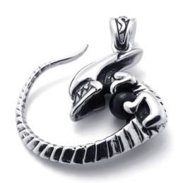 Pingente De Titânio Com Diamante Negro