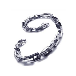 Pulseira Masculina De Prata E Titânio Puro Com Pingentes Para Meninos