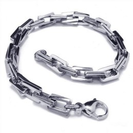 Pulseira Masculina De Prata E Titânio Puro Com Pingentes Para Meninos