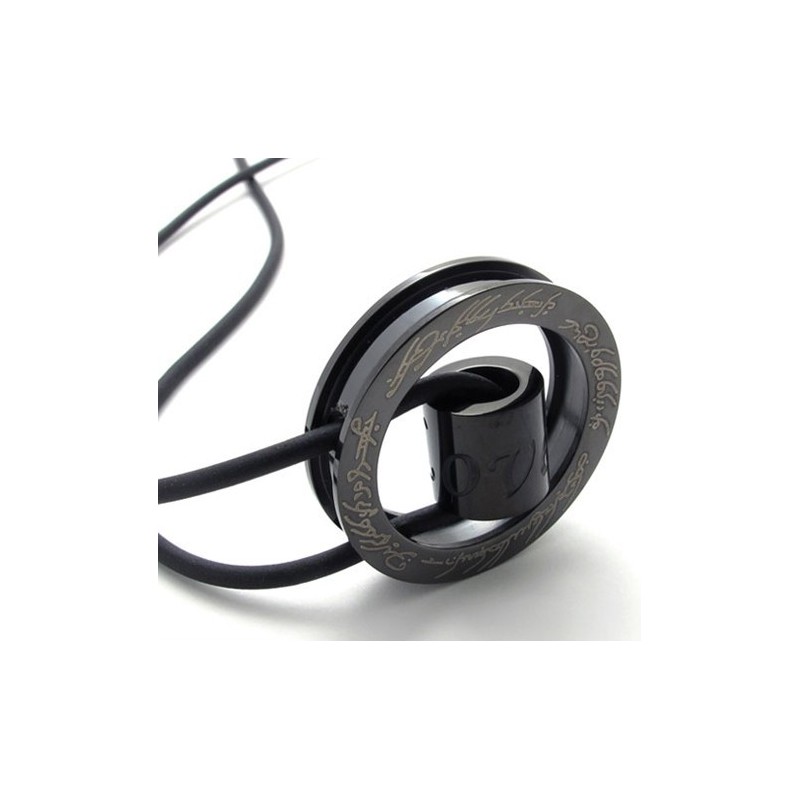 Pingente De Anel Preto De Titânio Pingente De Anel Preto De Titânio