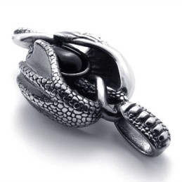 Pingente De Titânio Com Gema De Garra De Asa