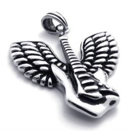 Pingente De Guitarra De Titânio Wings