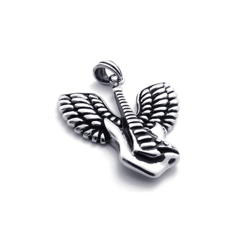 Pingente De Guitarra De Titânio Wings Pingente De Guitarra De Titânio Wings