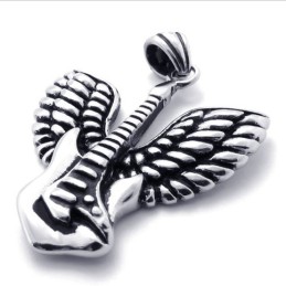 Pingente De Guitarra De Titânio Wings