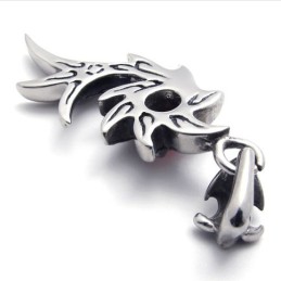 Pingente De Titânio Sereia Com Diamante Negro