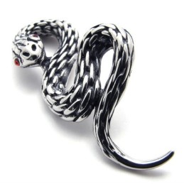 Pingente Cobra De Titânio