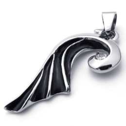 Pingente De Titânio Com Diamante Wing