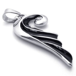 Pingente De Titânio Com Diamante Wing