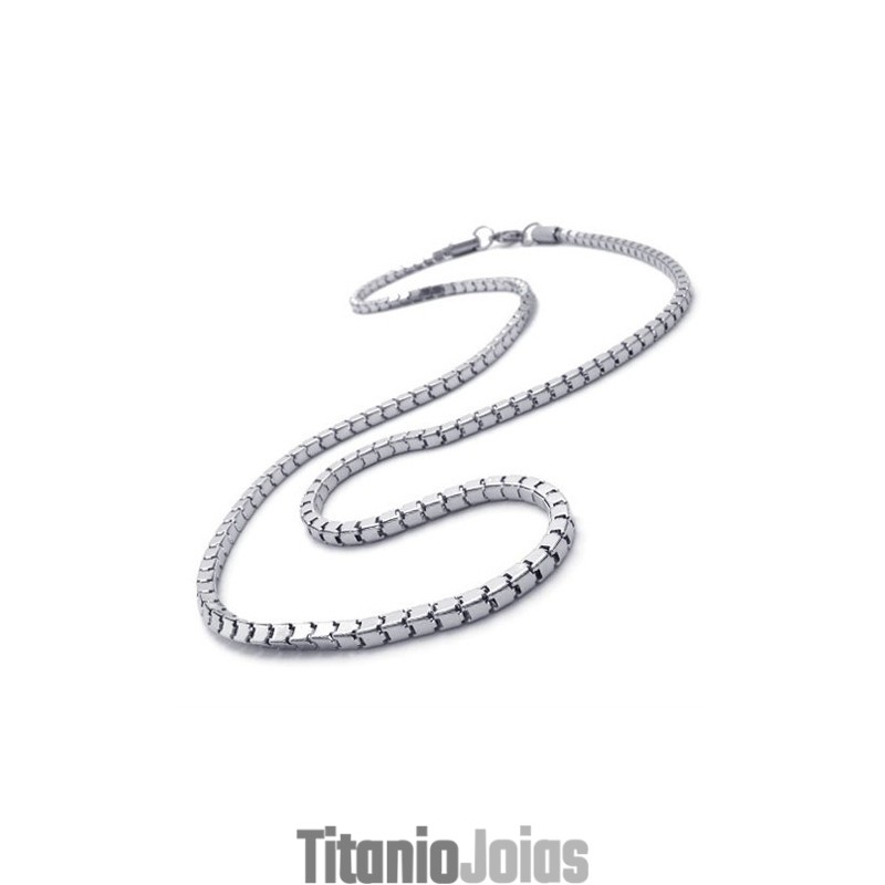 Colar De Titânio De 22 Polegadas