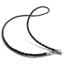 Colar De Titânio Preto De 20 Polegadas