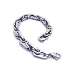 Pulseira De Elos Com Pingentes De Titânio Puro Para Meninos