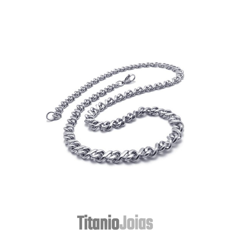 Colar De Titânio De 22 Polegadas