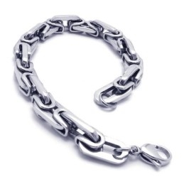 Pulseira De Elos Com Pingentes De Titânio Puro Para Meninos