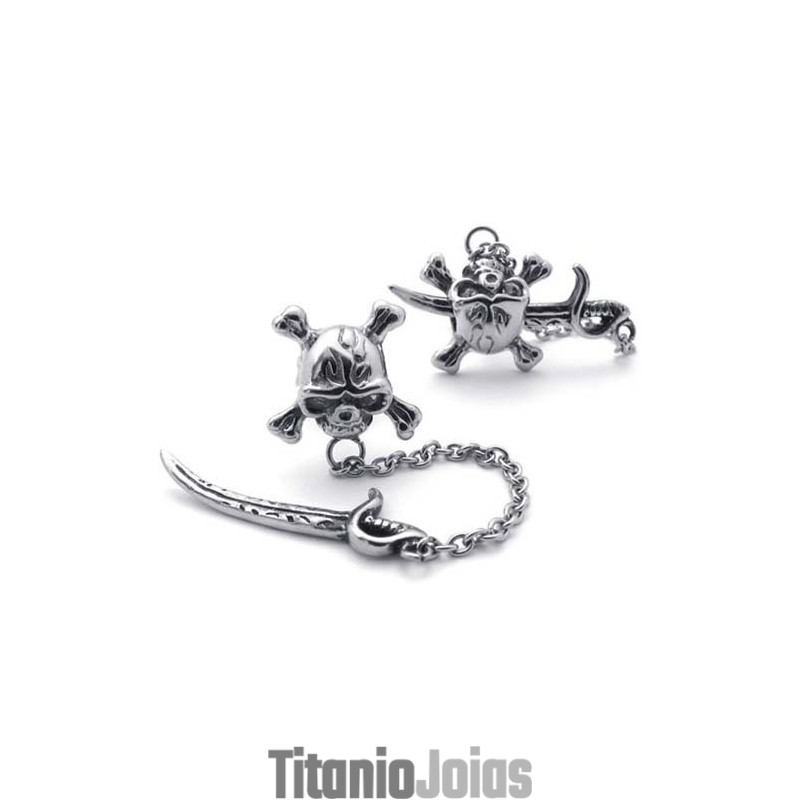 Brincos De Titânio Espada Brincos De Titânio Espada