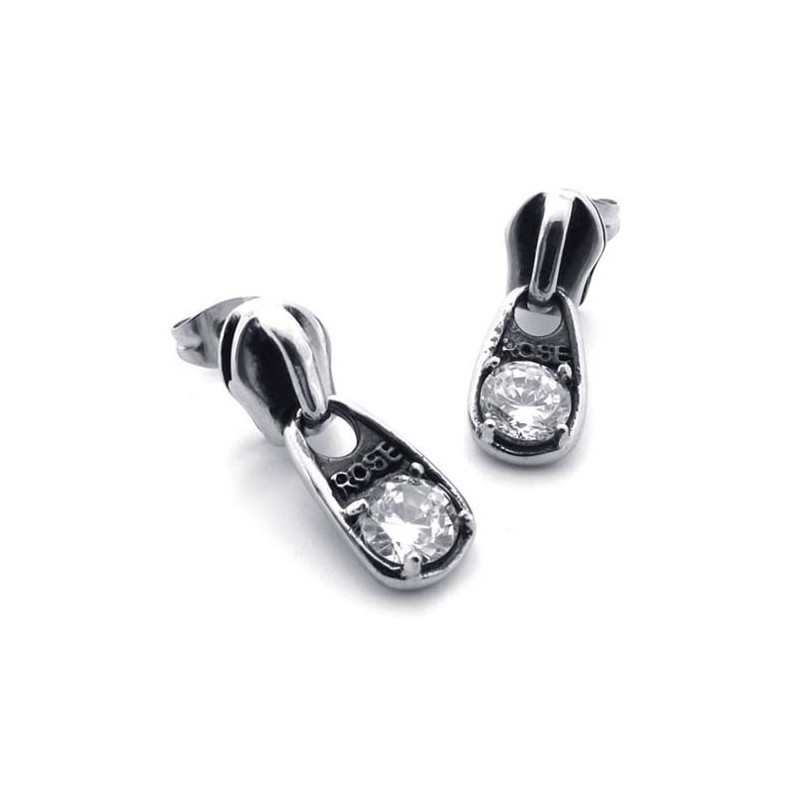 Brincos De Diamante E Titânio Brincos De Diamante E Titânio