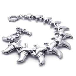 Pulseira De Titânio Com Chifre De 8,7 Polegadas