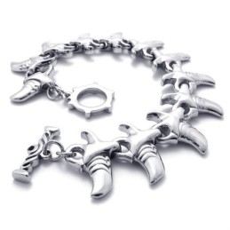 Pulseira De Titânio Com Chifre De 8,7 Polegadas
