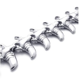 Pulseira De Titânio Com Chifre De 8,7 Polegadas