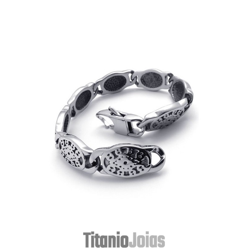 Pulseira De Titânio De 8,5 Polegadas