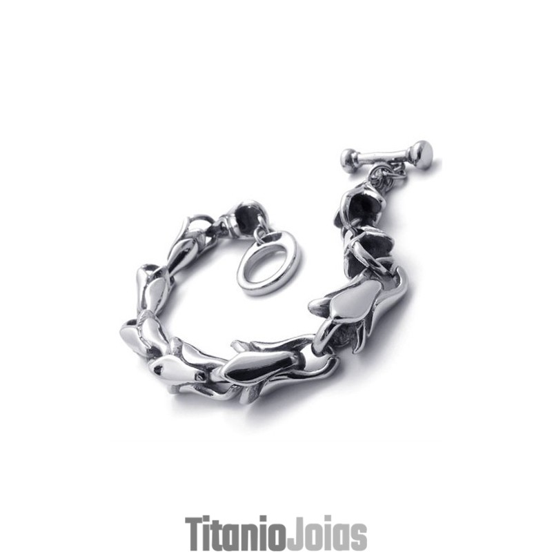 Pulseira De Titânio De 9,1 Polegadas