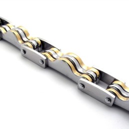 Pulseira De Titânio Lovers De 9,1 Polegadas