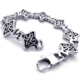 Pulseira Retrô De Titânio De 8,7 Polegadas