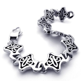 Pulseira Retrô De Titânio De 8,7 Polegadas