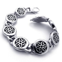 Pulseira Retrô De Titânio De 8,7 Polegadas