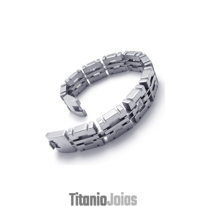 Pulseira De Titânio Com Diamantes De 8,1 Polegadas Pulseira De Titânio Com Diamantes De 8,1 Polegadas