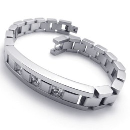 Pulseira De Titânio De 8,5 Polegadas