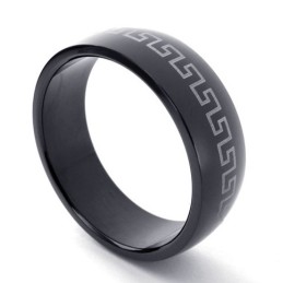 Anel De Titânio Preto