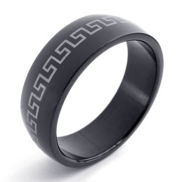 Anel De Titânio Preto