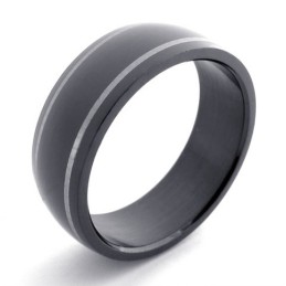 Anel De Titânio Preto