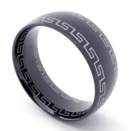 Anel De Titânio Preto